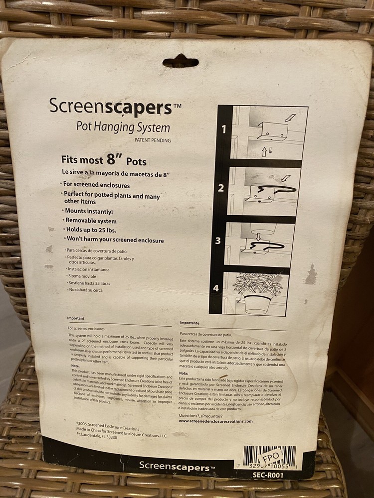 Screenscrapers. Pot Hanging system
