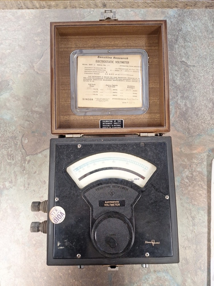 Sensitive Research Electrostatic Voltmeter Model ESD-3 by Singer