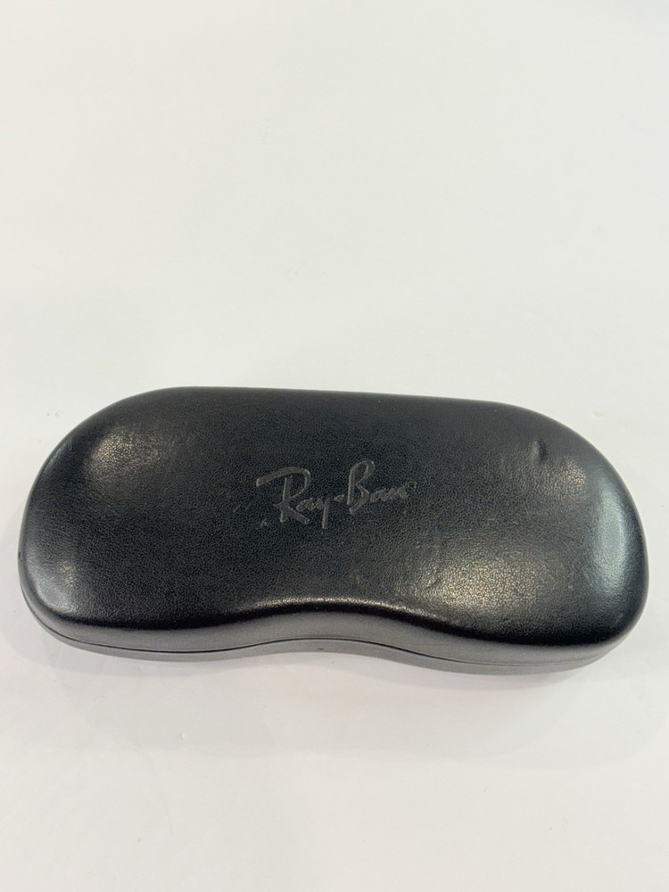 Ray-Ban Sunglasses Case Black Hard Shell Clamshell Eyeglass Case Replacement