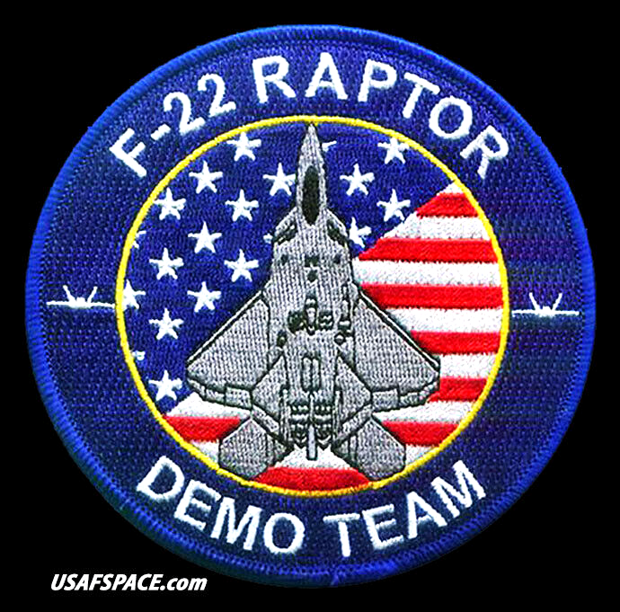 USAF F-22 RAPTOR -DEMO TEAM- 1st FIGHTER WING-Langley AFB, VA-ORIGINAL VEL PATCH
