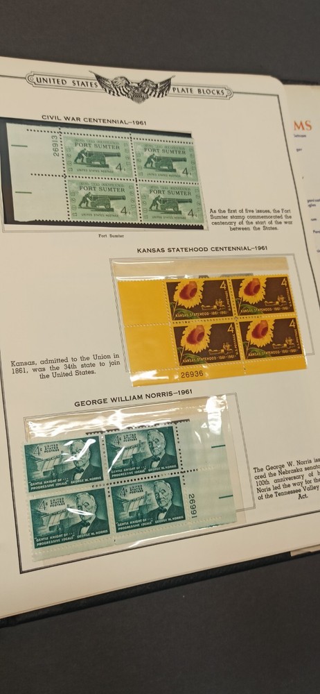 American Plate Block Album Post Stamps Volume IV 1961 To Date Minkus
