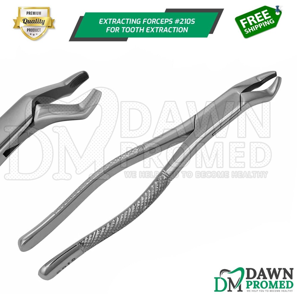Extracting Forceps #210S Universal 3rd Upper Molar Tooth Extraction German Grade