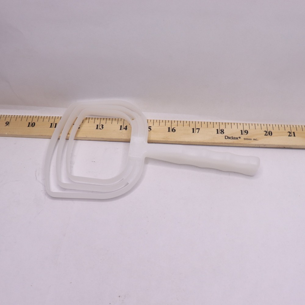 Square Bone Dust Scraper Polyethylene 8"