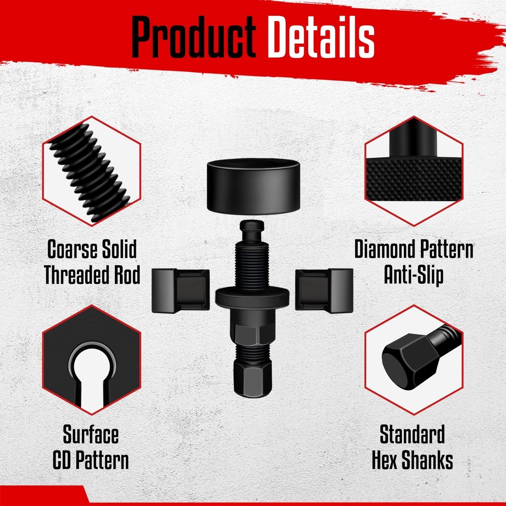 Professional Power Steering Pump Pulley Puller Removal and Installer Tool Set