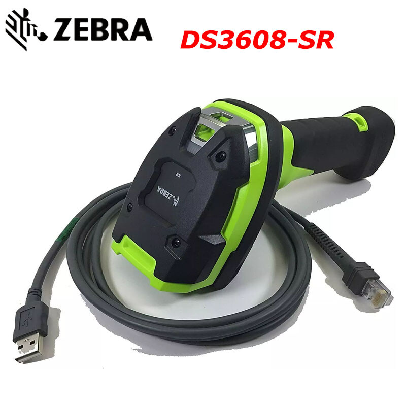Zebra DS3608-SR Standard Range Handheld Barcode Scanner - Corded, 1D/2D Imager