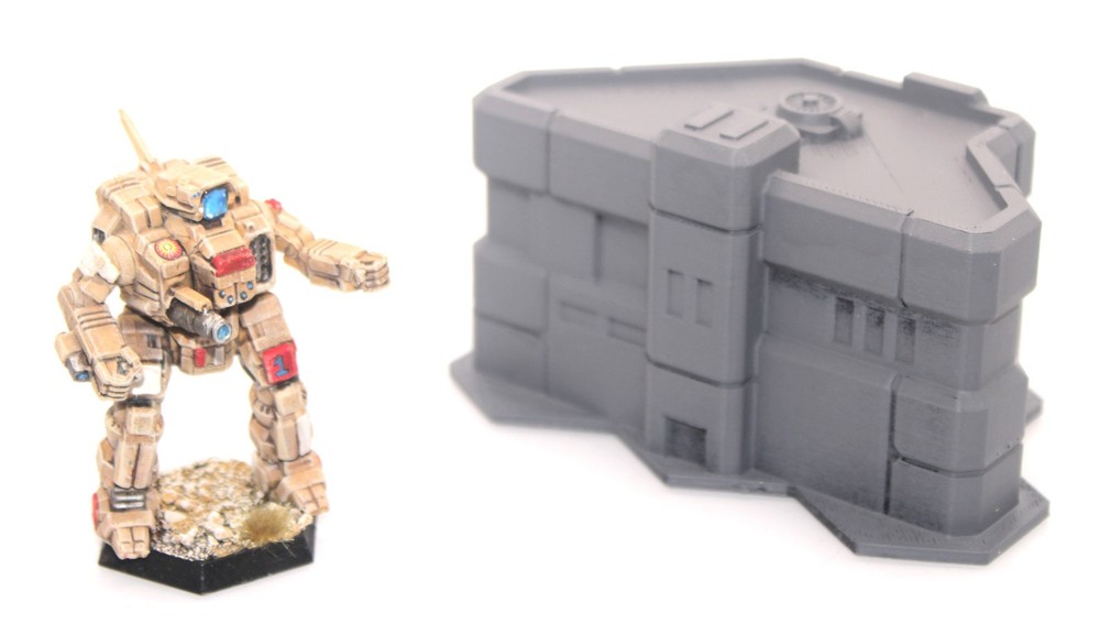 BattleTech Hexed Shopping Center Building  3D Printed