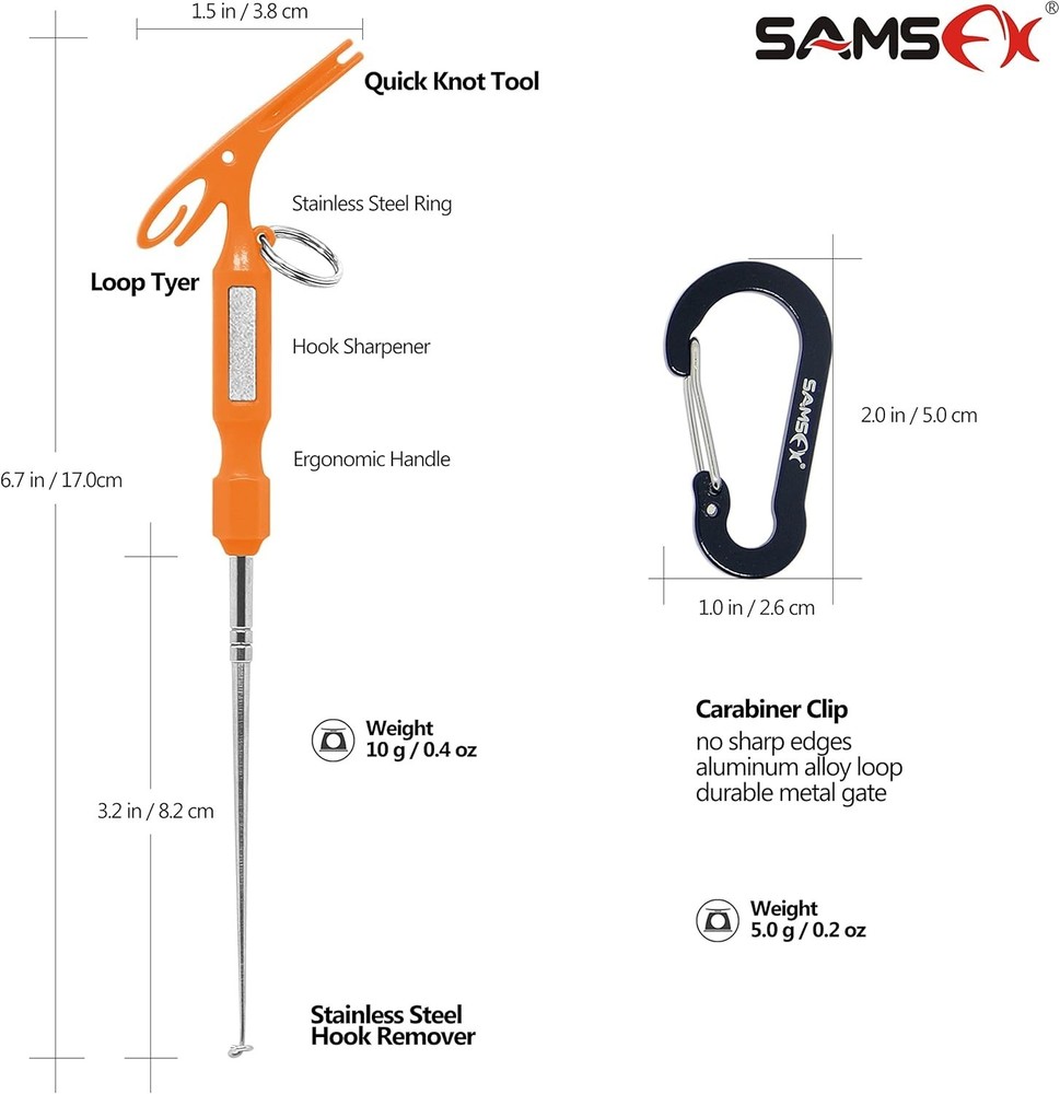 Quick Knot Tying Tool with Loop Tyer and Hook Remover for a Hassle-Free Fish