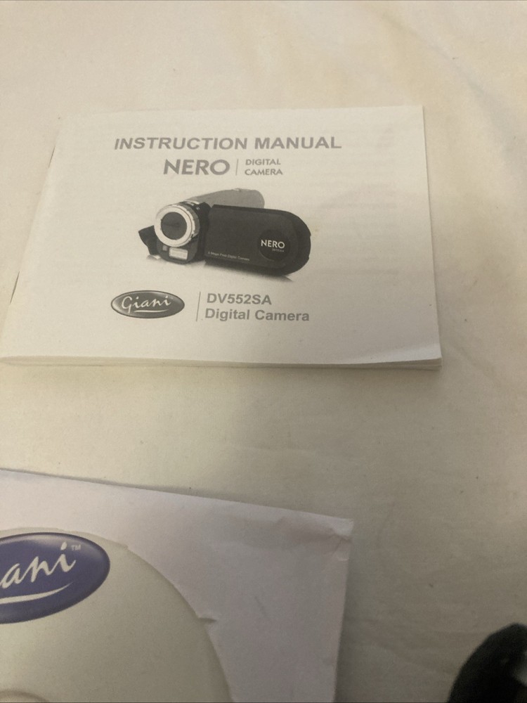 NERO Digital Camera DV552SA Working No SD Card