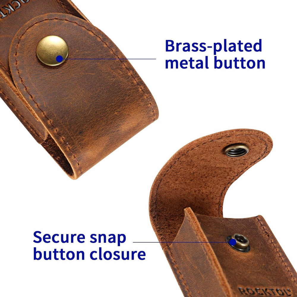 ROCKTOL Multitool Sheath, Premium Leather Snap Sheath for Belt, Multi-Tool Kn...