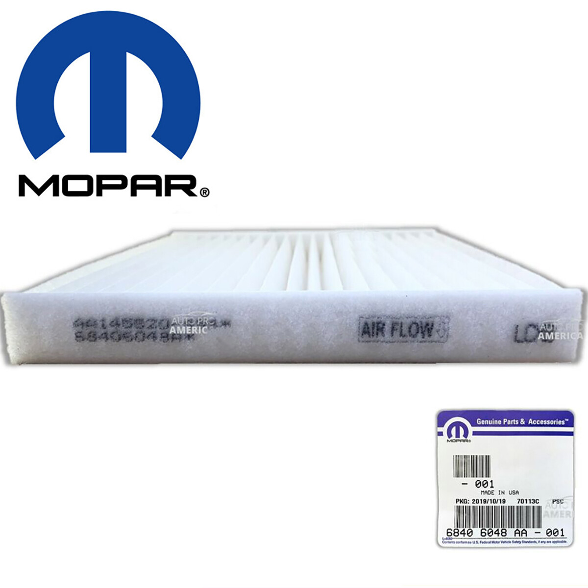 NEW MOPAR 68406048AA Cabin Air Filter DODGE RAM 1500 2500 3500 4500 2009-2022
