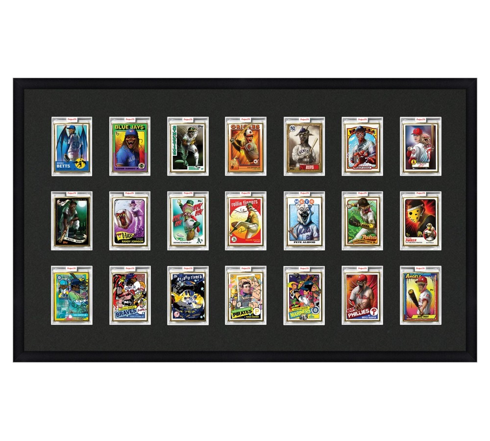 Card Frame Display twenty one openings fit P70, Project 2020 or Project 100 Slab