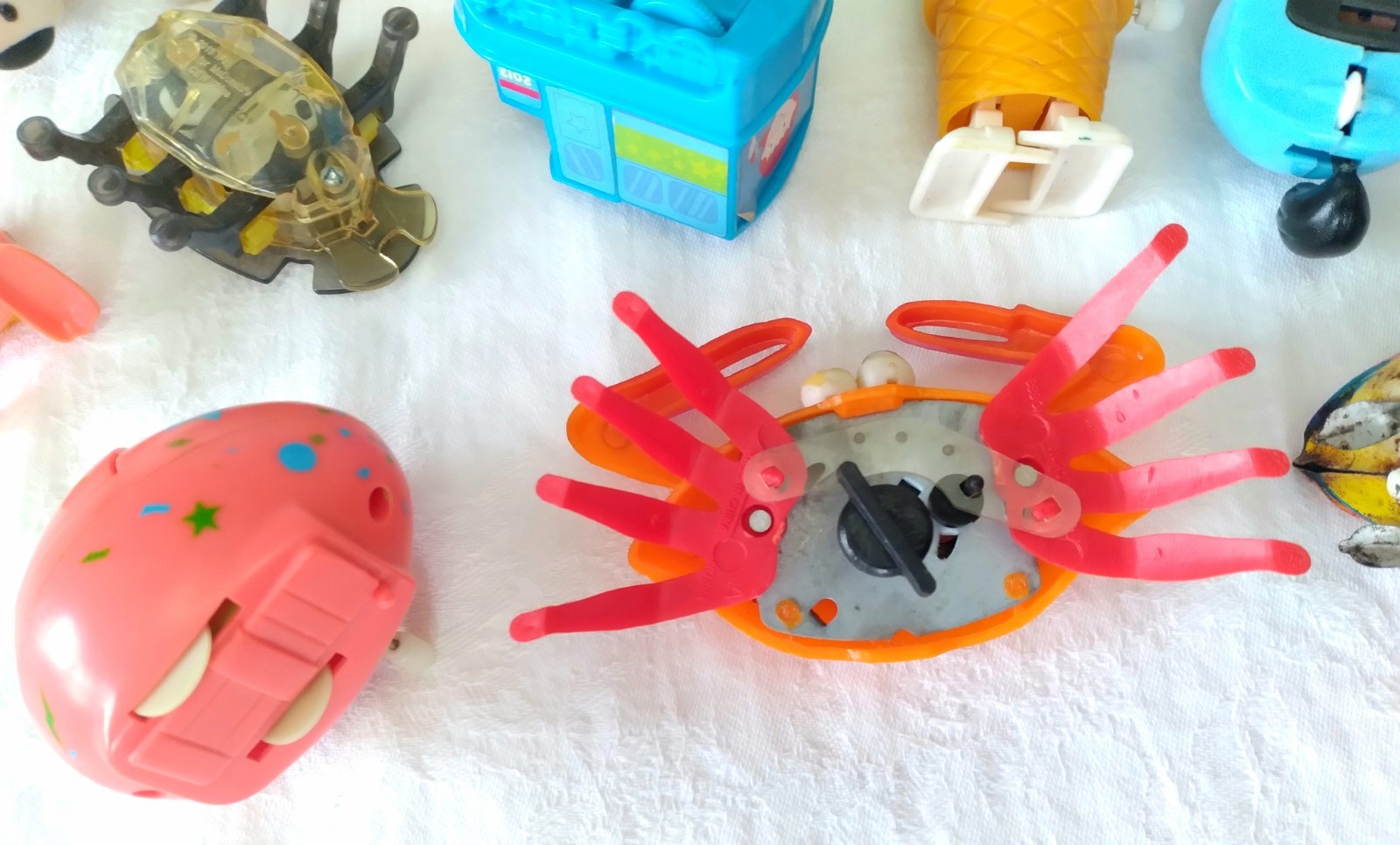 Lot 23 Vintage Wind-Up Toys Tested Work Disney Mickey Mouse Easter Bunny Chicks