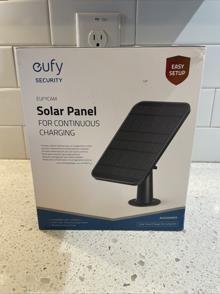 New Open Eufy  Solar Panel Charger For Eufy Cams, security System