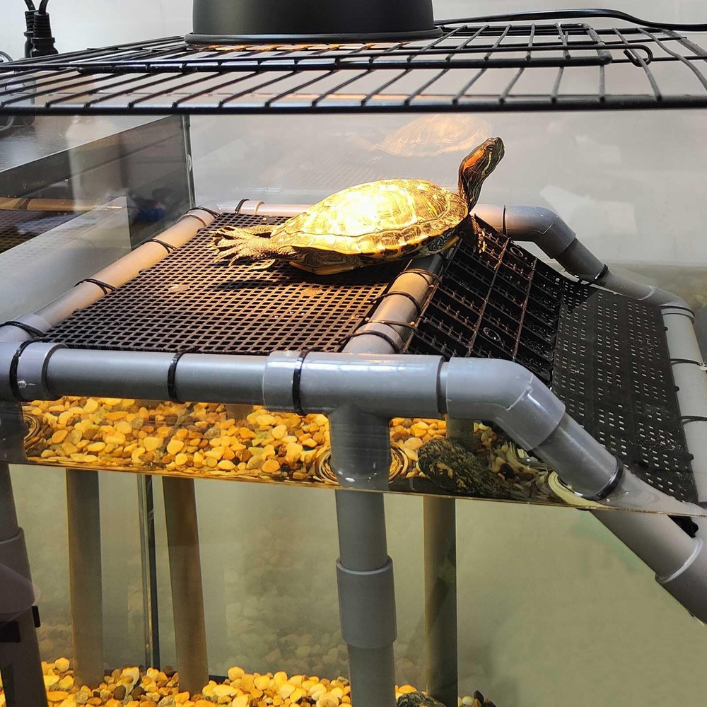 Large Standing Turtle Basking Platform, 10.8" Width Resting Area, DIY Basking...