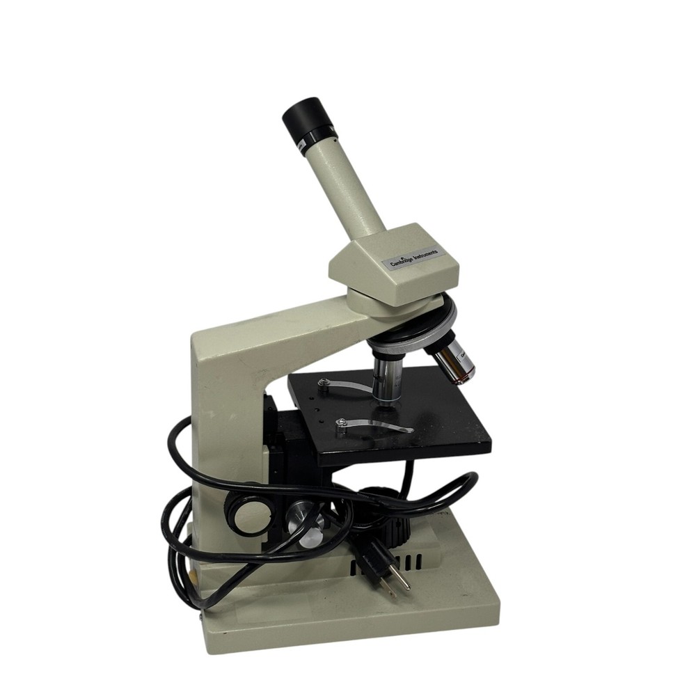 Cambridge Instruments Monocular Compound Microscope WF10X 4X/10X/40X Objectives