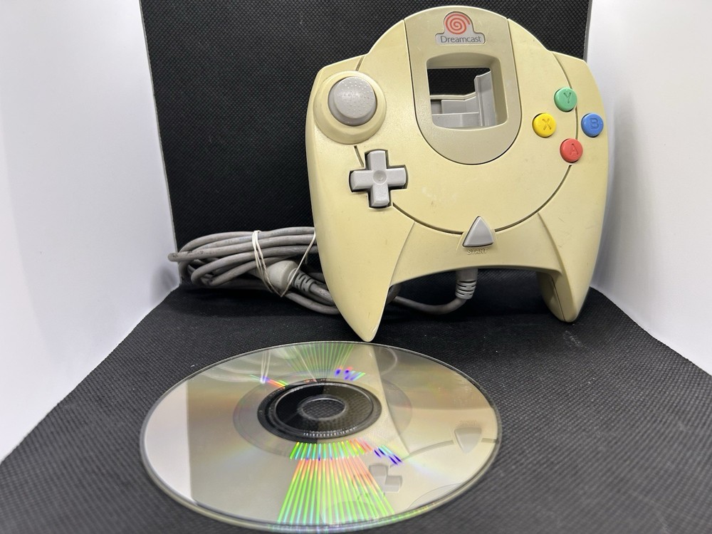Sega Original Dreamcast OEM Controller & NFL 2k2 Tested & Working