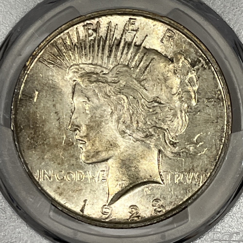 1923-D P Peace Silver Dollar PCGS MS62 Strong Luster