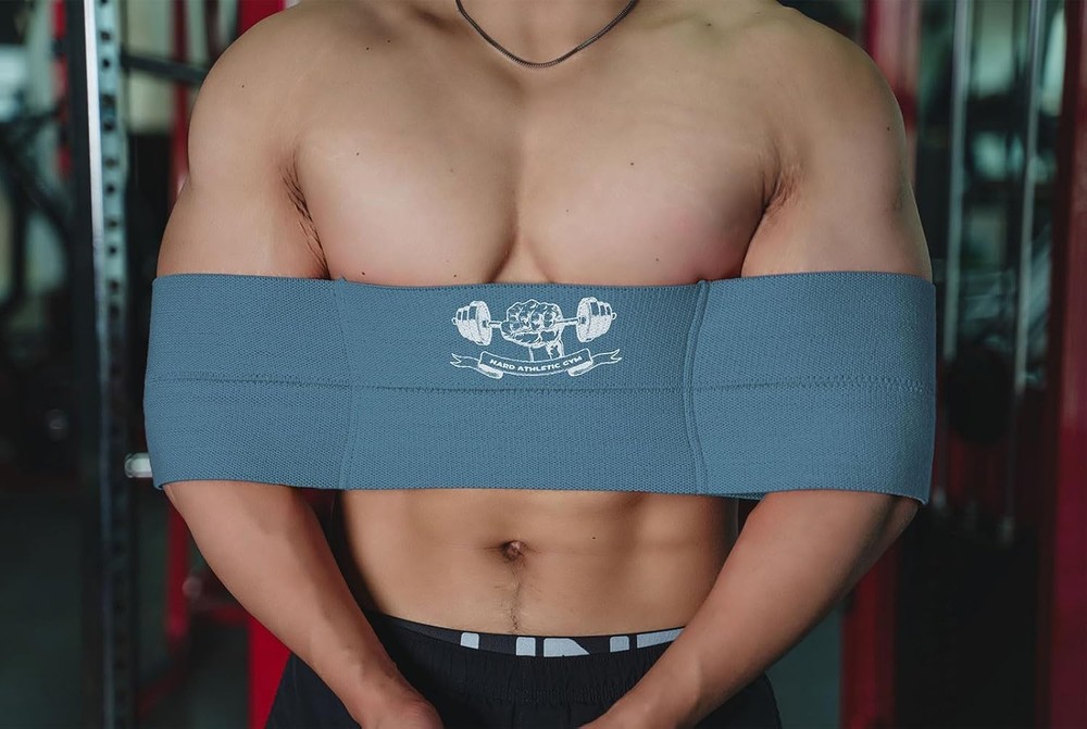 Blue Adjustable Bench Press Band for Weightlifting - Comfort & Performance Boost