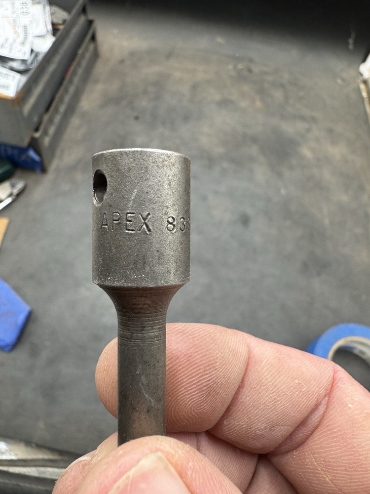 APEX TOOLS 833, 3/8" SOCKET DRIVEN, #3 PHILLIPS SCREWDRIVER BIT.