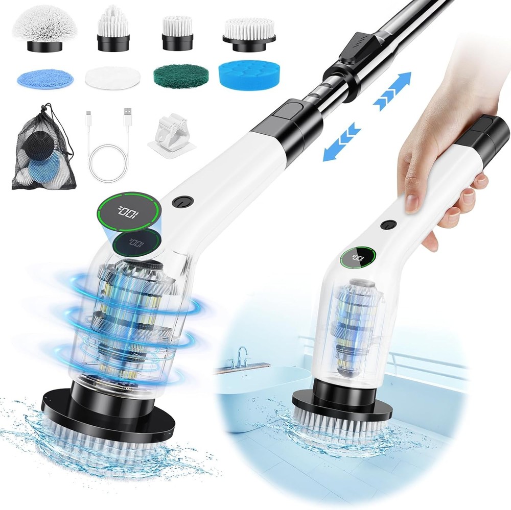 Cordless Electric Spin Scrubber Shower Scrubber