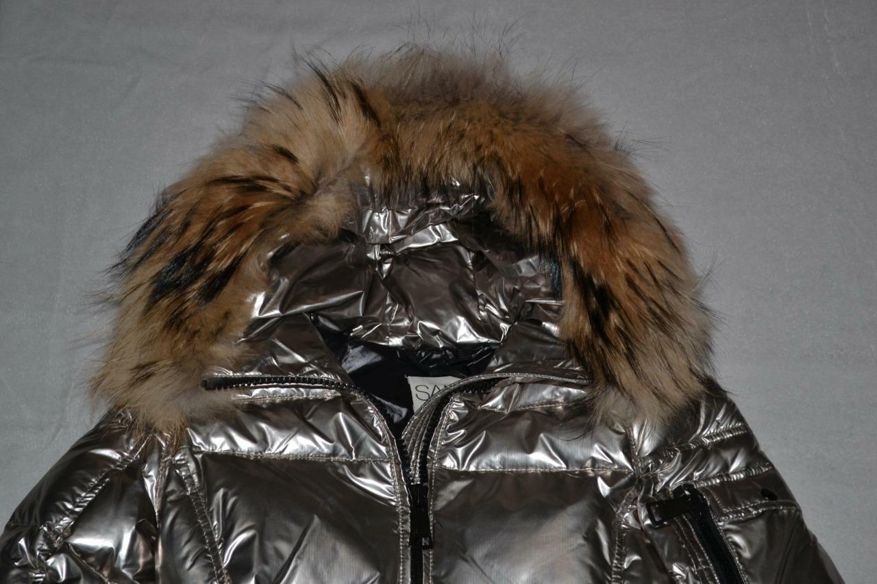 AUTHENTIC SAM. NEW YORK GIRLS BLAKE DOWN JACKET JET PYRITE ALL SIZES NEW