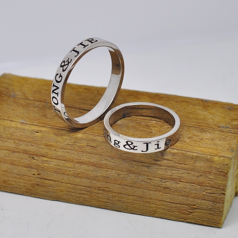 Personalized Rings In Sterling Silver