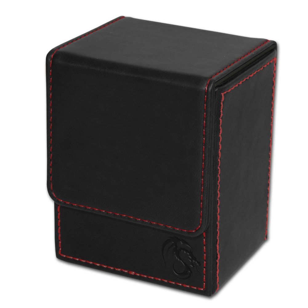 1 BCW Black With Red Stitch LX Deck Case