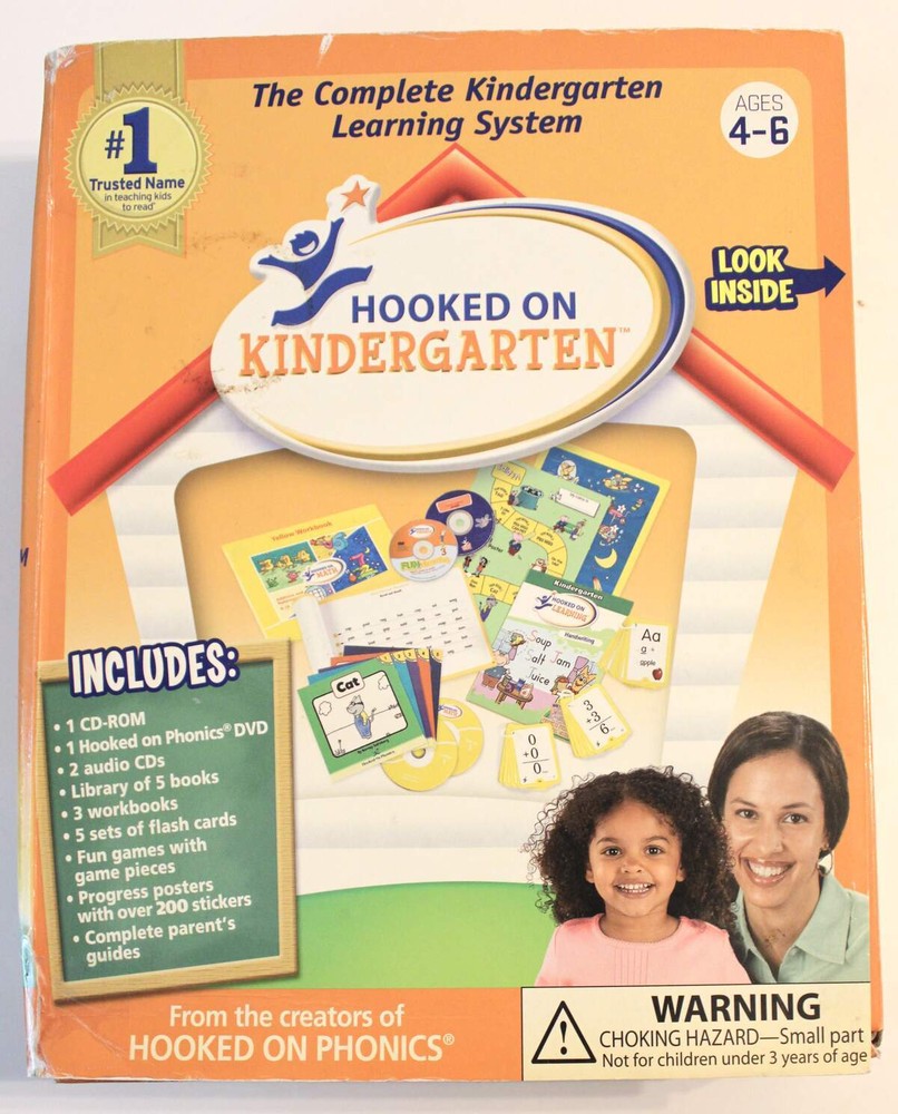 Hooked on Kindergarten Learning System Reading Math Writing Phonics Complete