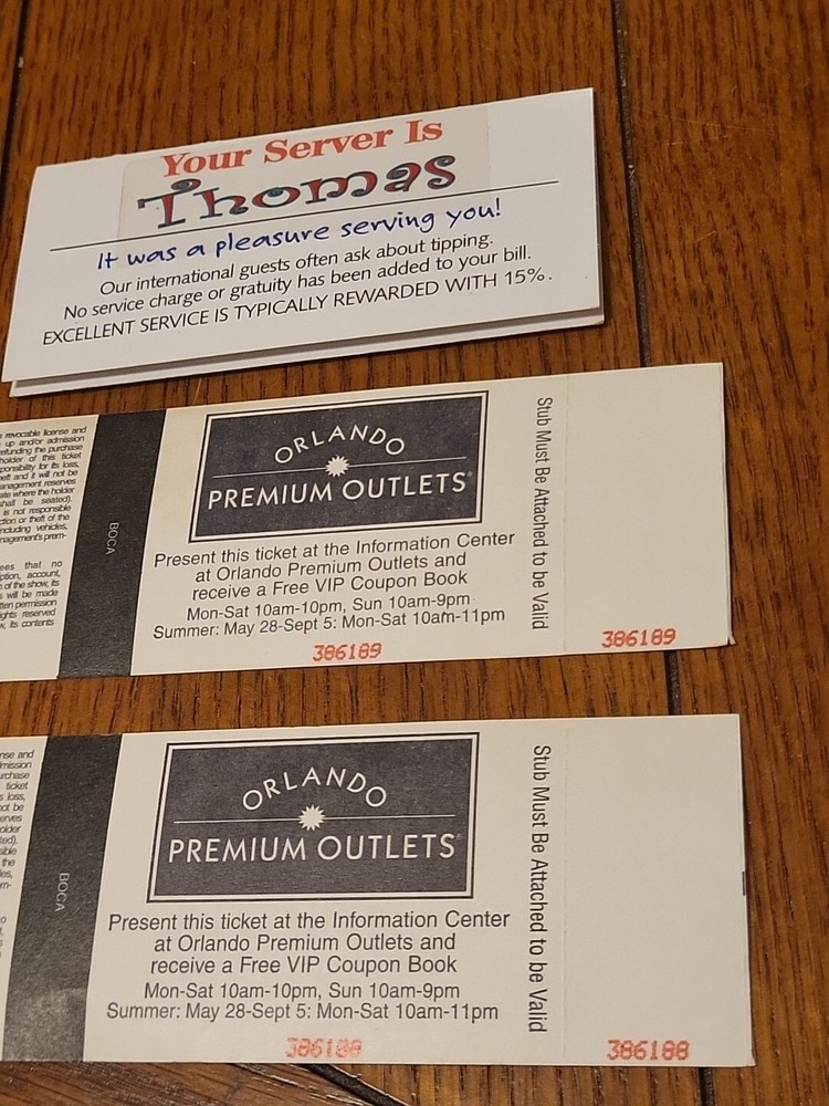 2 Dolly Parton's Dixie Stampede Tickets 2005