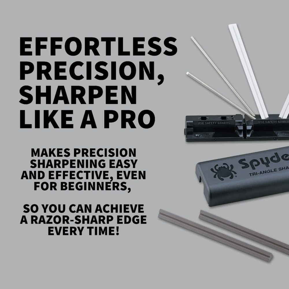 Tri-Angle Sharpmaker, Complete Knife Sharpening System with Medium Grit and F...