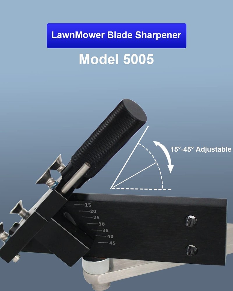 Sharpener Model 5005 Lawn Mower Blade Sharpener 15°-45° Adjustable for