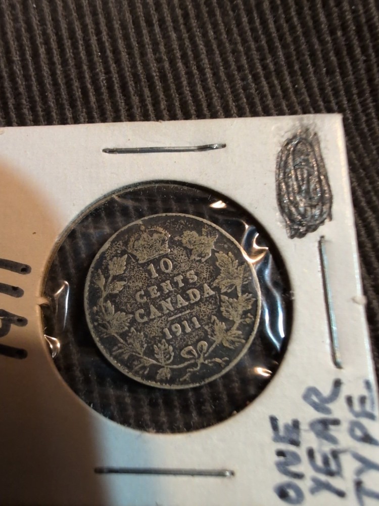 1911 Canadian Silver Dime Higher Grade