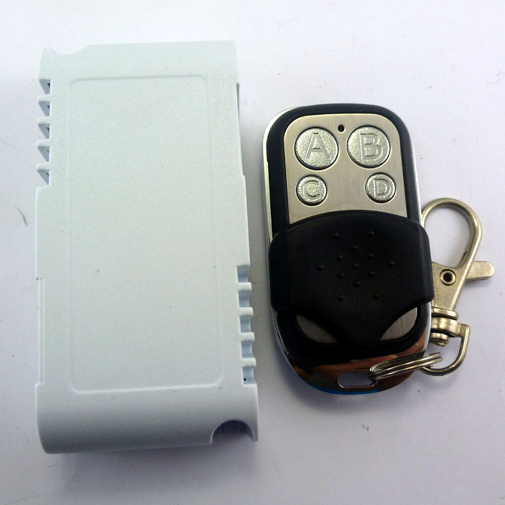 New 433M 4 Way Wireless Microcontroller RF Relay Remote Control Switch
