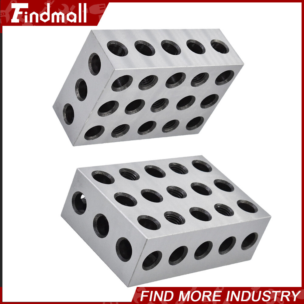 2 Matched Pair 2-4-6 Blocks 23 Holes .0002" Machinist Precision 246 Jig 2 4 6