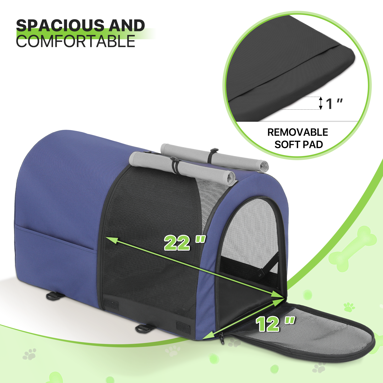 4 Wheels Double Breathable Pet Dog Stroller Folding Cat Cage Pet Travel Carrier