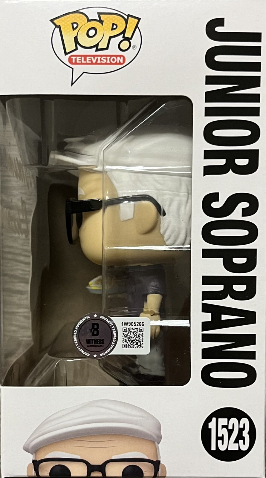 Dominic Chianese Signed Junior Soprano Funko Pop #1523 The Sopranos Beckett