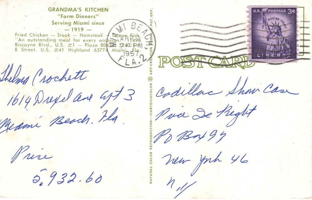 GRANDMA'S KITCHEN, MIAMI, FL - PC6977