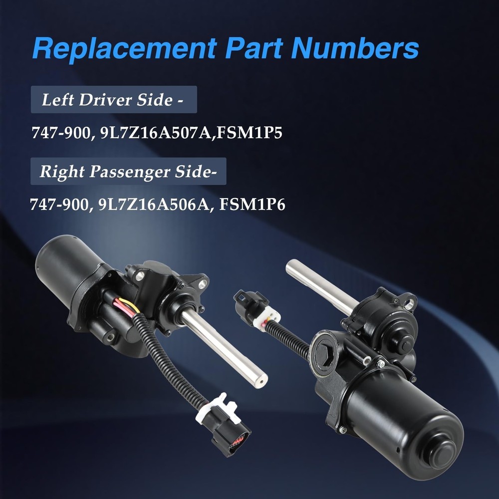 Power Running Board Motor Front Left Driver Side & Right Passenger Side Compa...