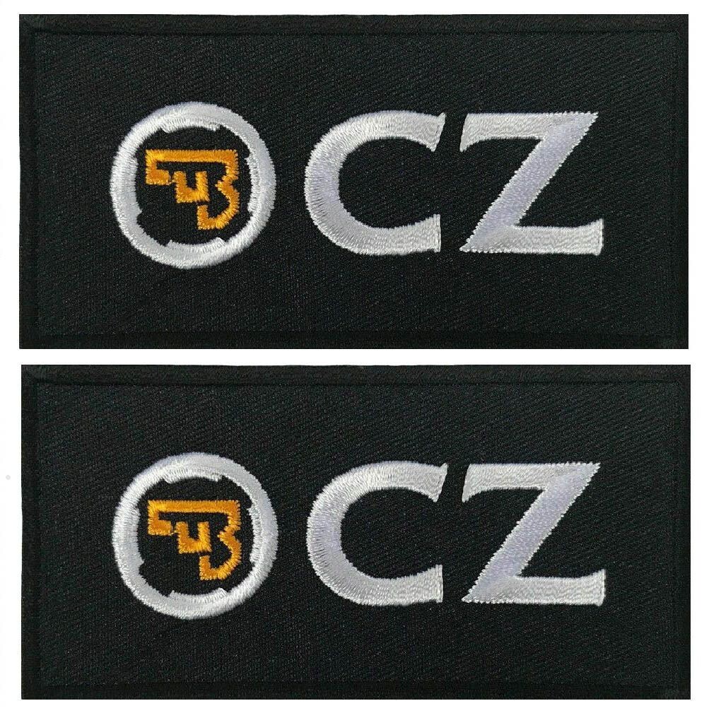 CZ Ceska Zbrojovka Guns Pistol Safe Handgun Patch | 2PC iron on Sew  4"x1.75"