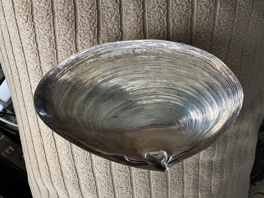 Vintage Wallace Pattern 4094 Sterling Silver Clam Shell Footed Bowl