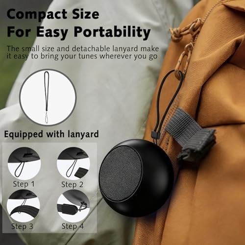 Portable Mini Bluetooth Speaker, Small Wireless Speaker Bluetooth 5.3 with