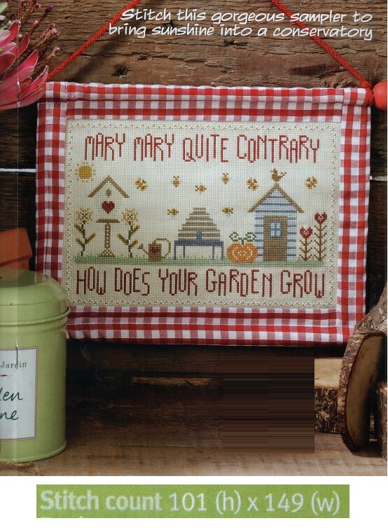 GARDEN SAMPLER  CROSS STITCH PATTERN ONLY   EK-EWQ