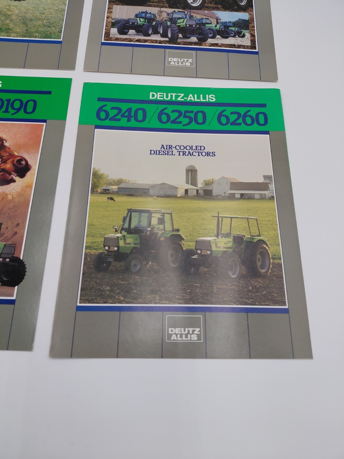 Lot Of 4 Vintage Deutz- Allis Tractor Brochures- 6240/6250/6260 -455/465/475 Etc