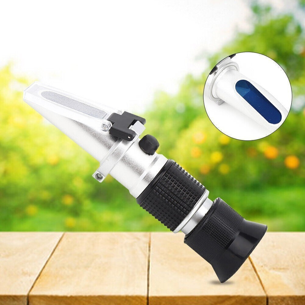 Refractometer Concentration Meter Brix Tester 0-90% for Automatic Temperature