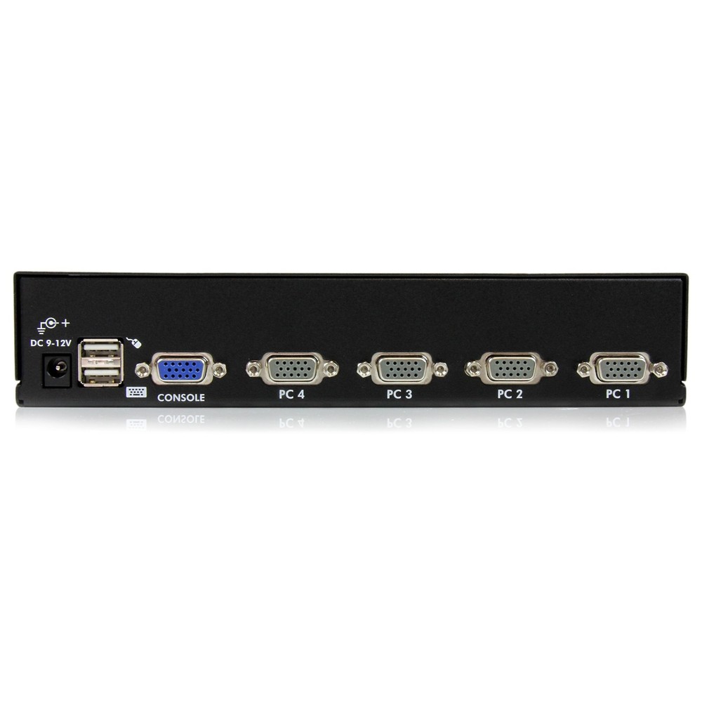 StarTech 4 Port 1U Rackmount USB KVM Switch with OSD - Rack-mountable