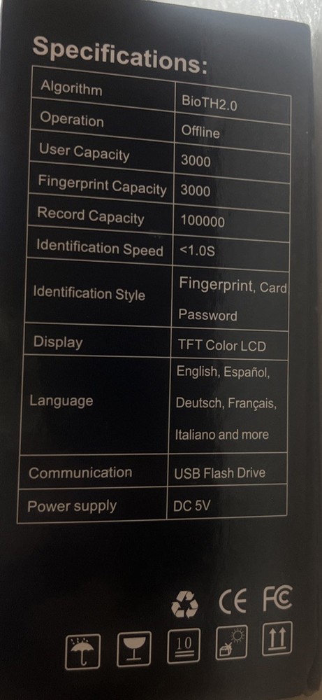 HapAttend Time Clock Fingerprint Time Clock Employees RFID Attendance H1 E1