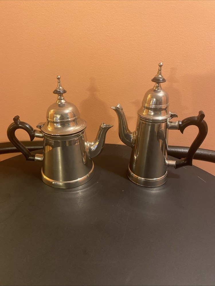 2 Vintage EPNS WA Silver Plated Coffee Pot/Tea Pot made in India