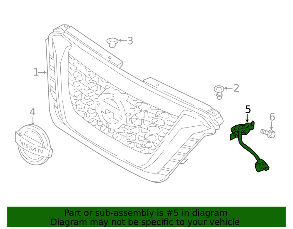 Genuine Nissan Collision Avoidance Camera 284F1-5RA1A