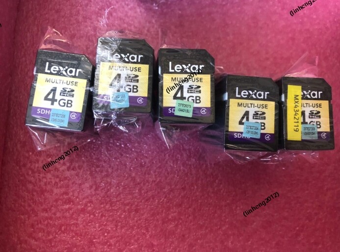 100PCS  LEXAR 4GB SD CARD
