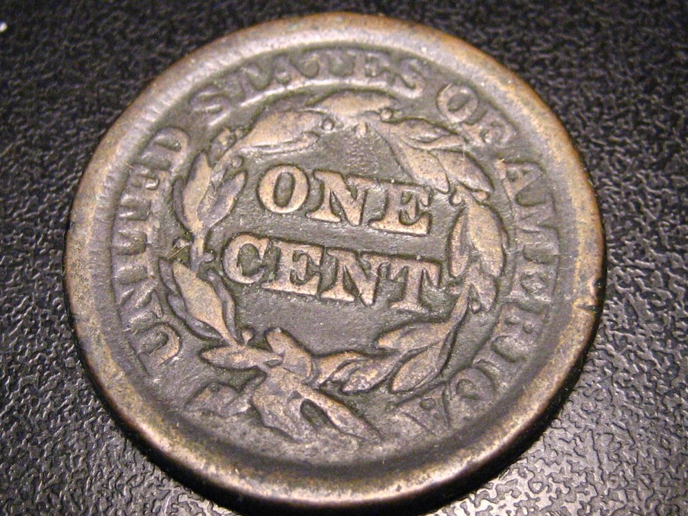 1851 Braided Hair Large Cent